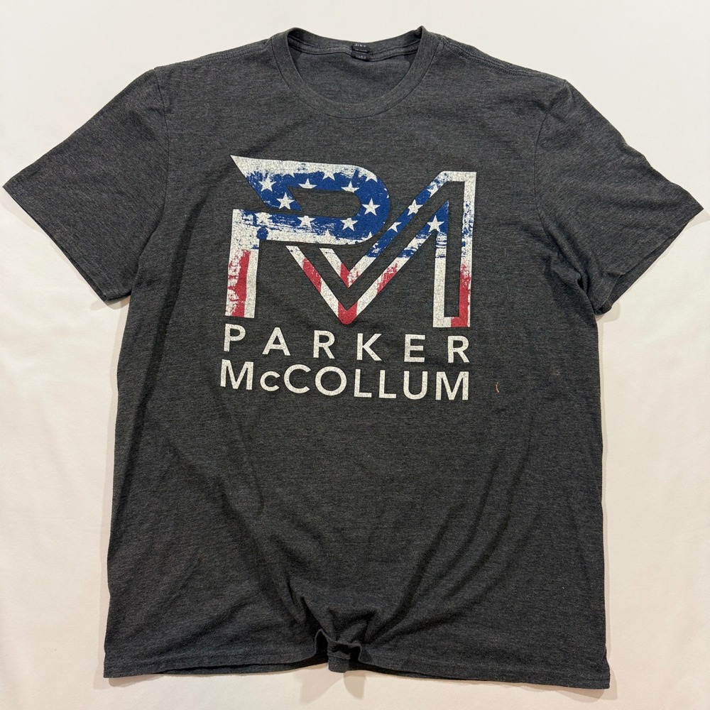 District Parker McCollum Graphic Tee Mens L Charcoal Grey Tour Concert Shirt